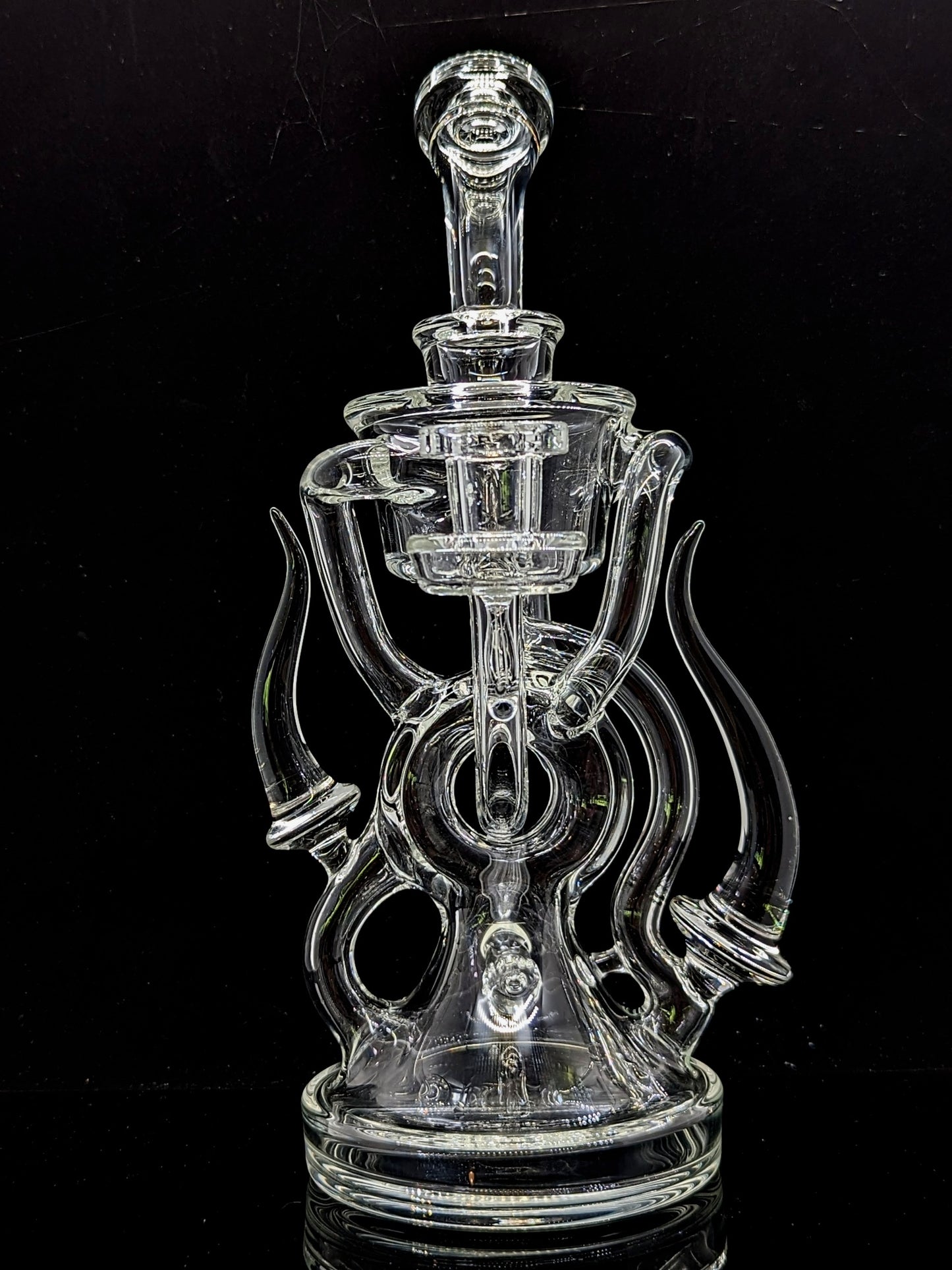 Horned donut recycler